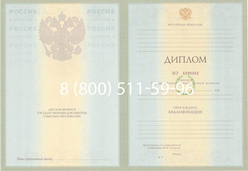 Купить Диплом о высшем образовании 2003-2009 годов в Южно-Сахалинске